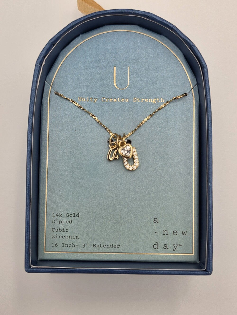 a new day Unity Creates Strength Necklace NIB